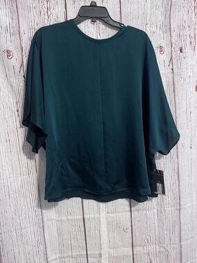 Women’s Teal Short-Sleeve Blouse - Elegant Everyday Top